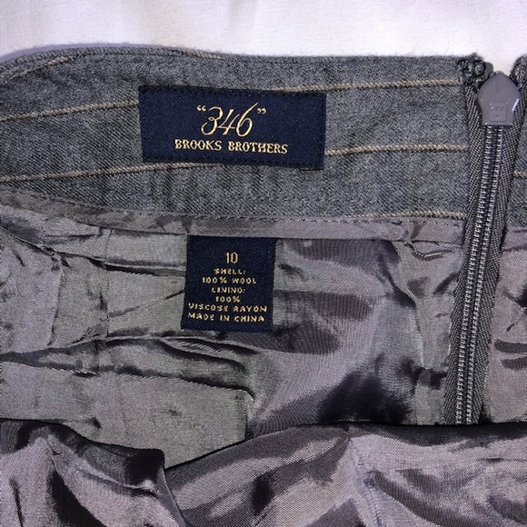 Ladies 100% wool skirt by Brooks Brothers - Picture 4 of 4